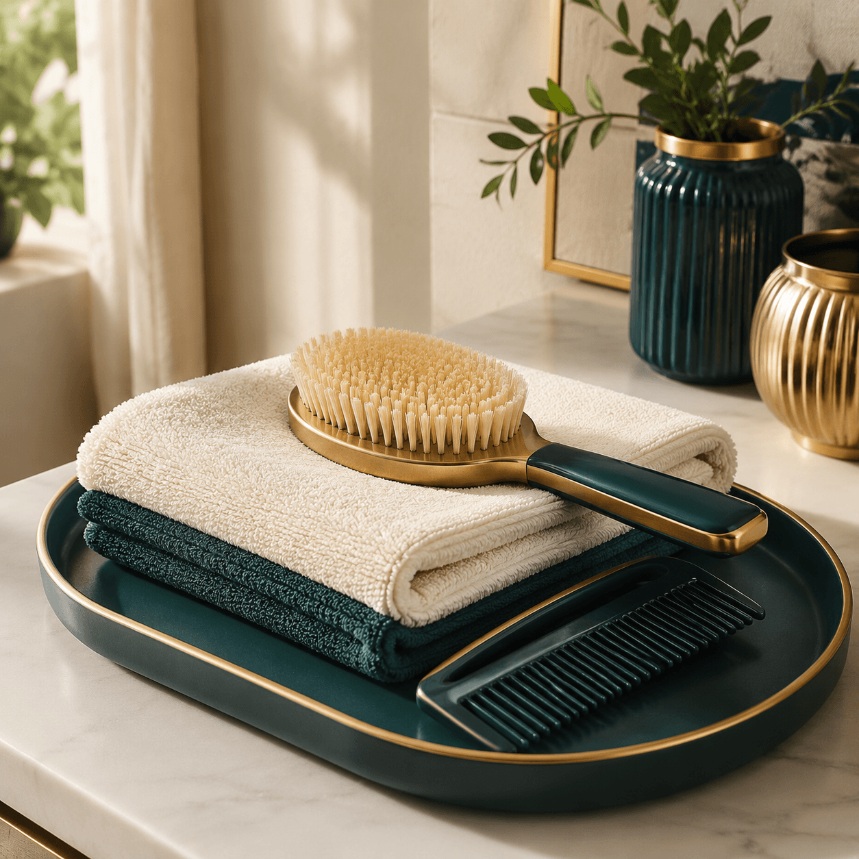 Grooming & Towel Set